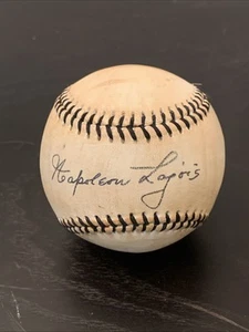NAPOLEON LAJOIE SIGNED REPLICA BASEBALL - Picture 1 of 8