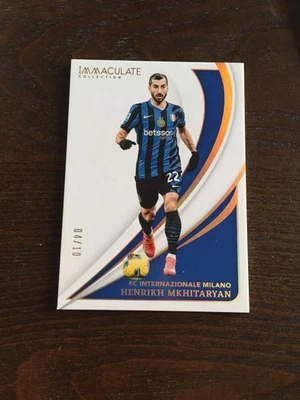 2024-25 Panini Immaculate Henrikh Mkhitaryan Inter Milan Armenia Gold 4/10 - Image 1 of 2