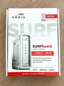 ARRIS SURFboard DOCSIS 3.0 Cable Modem - SB6190 - Zdjęcie 1 z 5