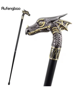 Black Golden Dragon Metal Walking Cane - Heavy Duty 500+ lbs Capacity BRAND NEW - Picture 1 of 7