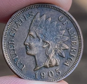 1905 INDIAN HEAD Cent VERY NICE - FULL LIBERTY - 4 DIAMONDS - (HIGH GRADE) e320 - Picture 1 of 2