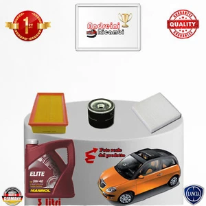 TAGLIANDO FILTRI + OLIO LANCIA YPSILON 1.2 44KW 60CV DAL 2008 -> 2011 - Imagen 1 de 2