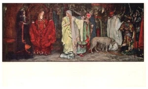 KÖNIG LEARS TOCHTER VON EDWIN A ABBEY. VINTAGE KUNSTPOSTKARTE * C5 - Bild 1 von 2