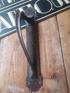 Large antique vintage old art nouveau Door school shop Handle 16 inch - Picture 1 of 9