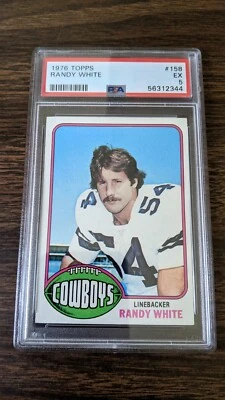 1976 Topps Randy White  #158 PSA 5 RC HOF - Image 1 of 2