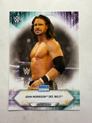 John Morrison def. Big E 2021 Topps #7 WWE Card - Image 1 of 4