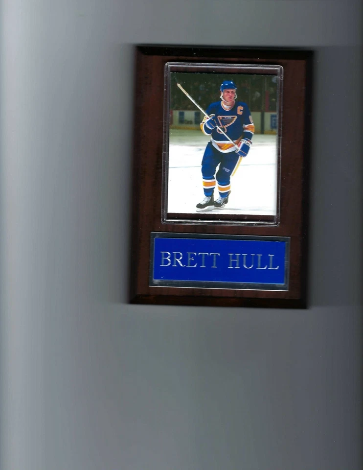 BRETT HULL PLAQUE ST LOUIS BLUES HOCKEY NHL - Image 1 of 1