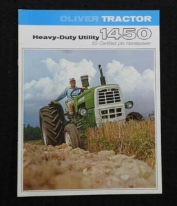 1968 "OLIVER 1450 HEAVY-DUTY UTILITY TRACTOR" CATALOG BROCHURE VERY NICE - Picture 1 of 5