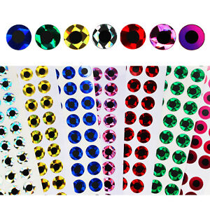 550 pcs 7 Colors 2D Fish Eyes 10mm Sticky Fishing Lure Baits Fly Tying Materials