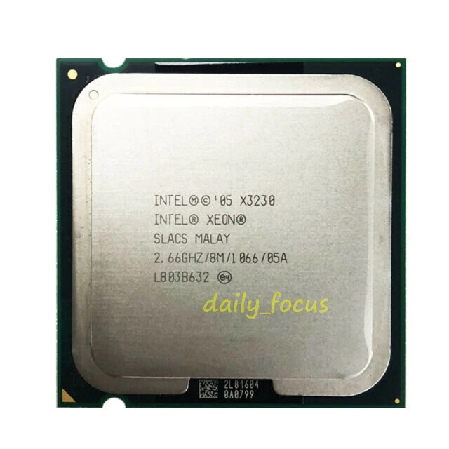 Intel Xeon X3210 X3220 X3230 X3320 X3330 X3350 X3360 X3370 LGA775 CPU Processor - Image 1 of 4