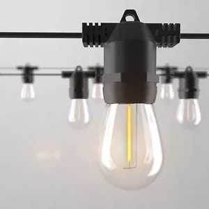 Stringa Luci da Esterno 27ft LED Infrangibili IP65 per Patio Cortile Edison 1W - Foto 1 di 6