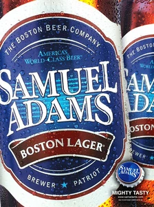 ANNUNCIO BIRRA SAMUEL ADAMS #2 RARO 2002 FUORI PRODUZIONE - Foto 1 di 1