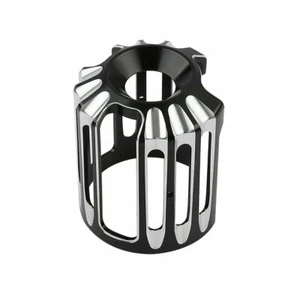 Coperchio filtro olio nero taglio CNC moto per Harley Dyna softai XL Touring - Picture 1 of 6