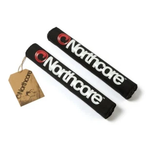 Northcore Surfboard Roof Rack Bar Pads 43cm Pair Black - Picture 1 of 1