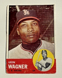 ⭐🦄 1963 Topps Leon Wagner #335 - Vintage Baseball Card LA Angels All-Star - Bild 1 von 2