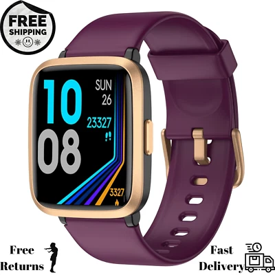 Rastreador fitness, relógio fitness com oxigênio no sangue, monitor de pressão arterial -roxo - Imagem 1 de 4