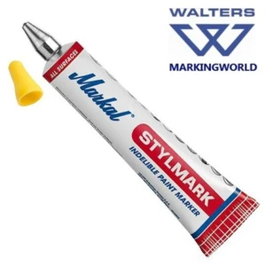 Markal Stylmark Permanent 3mm Ball Point Paint Marker | Mark Metal, Glass, Cloth - Picture 1 of 9