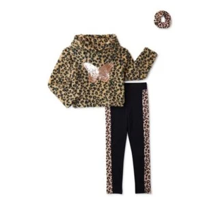 Limited Too Toddler Girls’ Faux Sherpa Hoodie and Leggings Set. SIZE 4T NWT - Picture 1 of 1