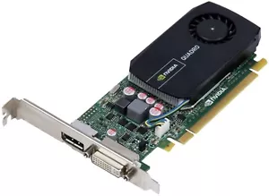 Graphic Card 4K NVIDIA QUADRO 600 1GB Gpu PCI-Ex16 Hdcp DP1.2 Cuda Opengl Opencl - Picture 1 of 2