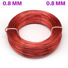 0.8Mm Aluminium Craft Florist Wire Jewellery Making Fire Brick Red 10M Lengths