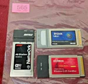 565/ 3 X VERSCHIEDENE WIRELESS LAN = CARDBUS = AIR STATION -- GEBRAUCHT - Bild 1 von 7