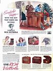 Vintage Print Ad 1941 RCA Victrola Magic Brain V215" Gift That Keeps on Giving" 