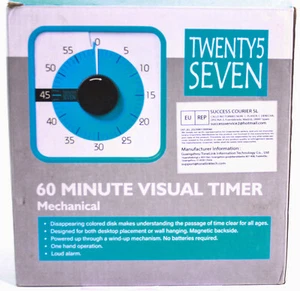 TWENTY5 SEVEN TL003 Countdown Timer 19,1 cm 60 Minuten 1 Stunde visueller timer - Bild 1 von 3