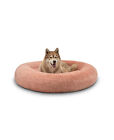 lionto Hundebett rund, Hundekissen, Hundesofa Donut, 120cm Durchmesser, rosa