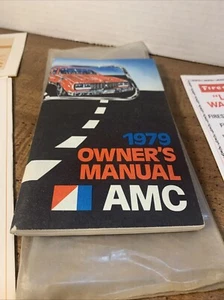 1979 AMC AMX Spirit Concord Pacer owners manual ORIGINAL  - Picture 1 of 9