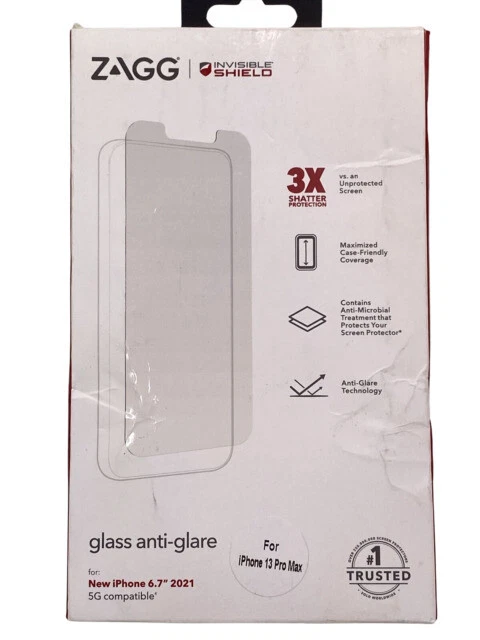ZAGG Glass Elite Anti-Glare Screen Protector for Iphone 13 Pro Max