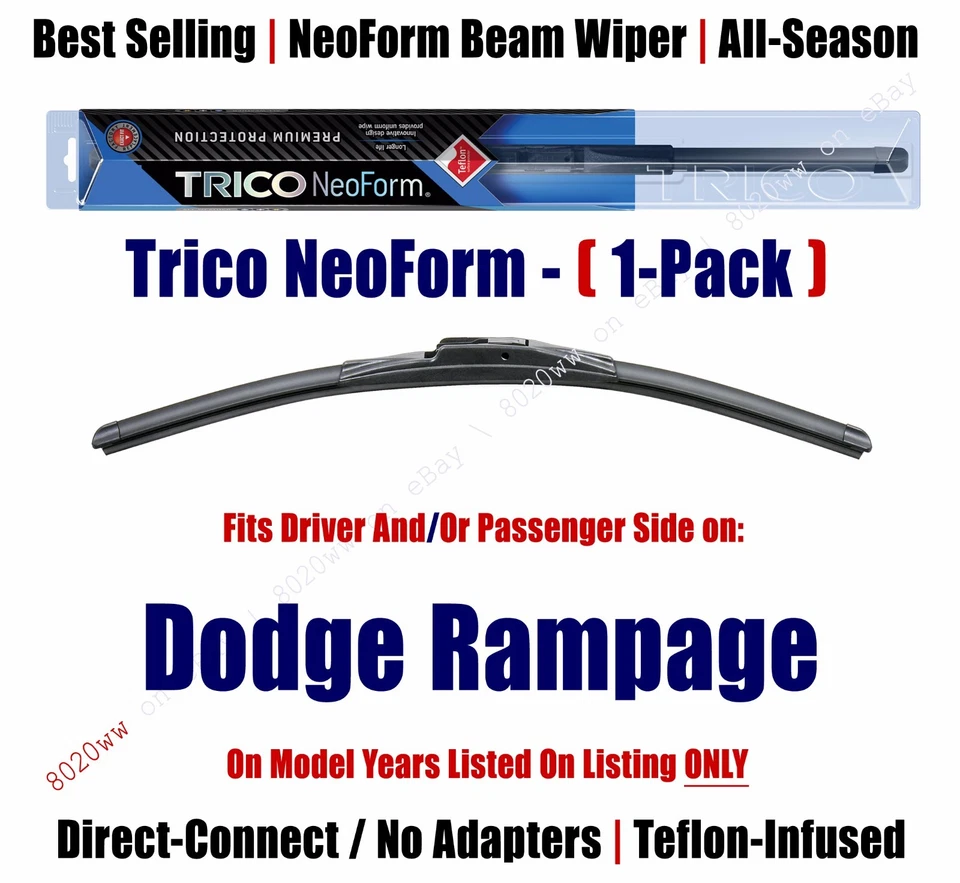 Super Premium NeoForm стеклоочиститель лезвие (1 шт.) подходит 1982-1984 Dodge Rampage - 16160 - Изображение 1 из 1