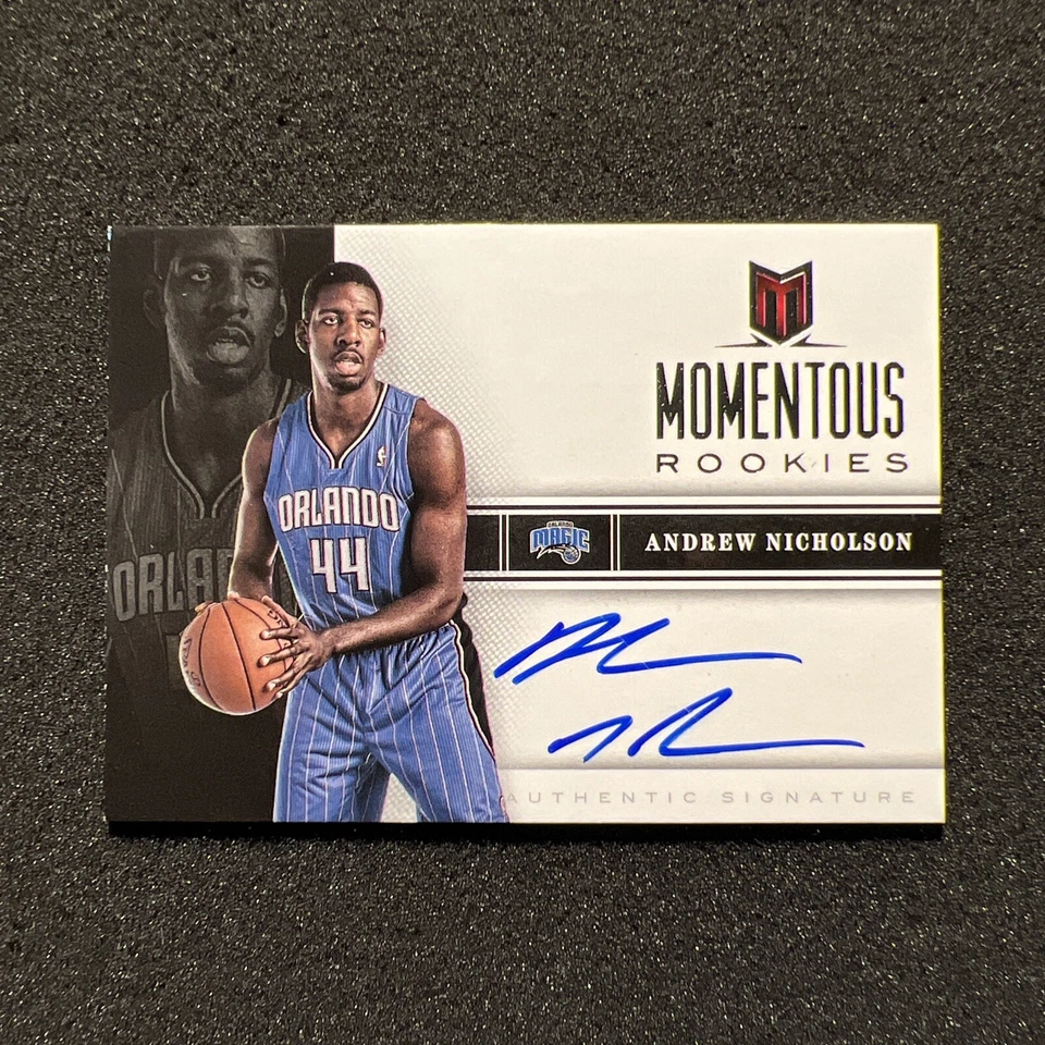 2012-13 Momentum ANDREW NICHOLSON #28 Momentous Rookies AUTO - ORLANDO MAGIC - Image 1 of 4