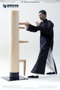 1/6 Ip Man Wing Chun Stun Wooden Dummy Kung Fu 28cm Strike Pad Metal Base Boxed - Picture 1 of 13