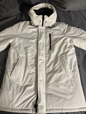 Men’s Guess Winter Jacket NWT $350 MSRP Ski Cold Hooded Faux Fur Coat XL - Image 1 of 4