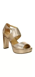 Naturalizer scarpe sandali donna Mae caldi in pelle argento plateau 10W - Foto 1 di 7
