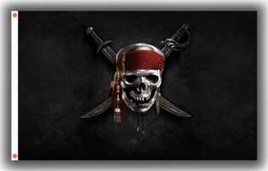 PIRATES Black Flag Outdoor Living Garden Décor 90x150cm 3x5ft best banner&Flag 3 - Picture 1 of 3