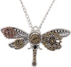 Stunning Steampunk Dragonfly Pendant Sweater Necklace | 25 Chain | Fashionable S