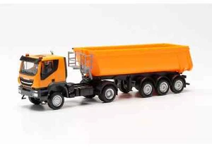 Herpa 1:87 Baustelle LKW Modell kommunal orange 1:87 H0 Iveco - Picture 1 of 2