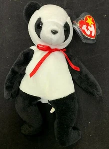 Beanie Baby edición retirada - Fortune the Panda con errores y retirado - Imagen 1 de 7