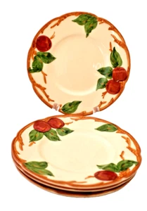 Juego de 5 Platos de Postre, Ensalada, Manzana Franciscana Vintage 6 1/4", Loza USADOS - Imagen 1 de 6