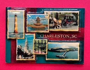 CHARLESTON SOUTH CAROLINA ~ Souvenir Refrigerator Magnet ~ 0.125 x 2.5 x 3.5 in - Picture 1 of 16
