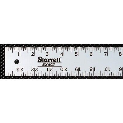 L.S. Starrett Aluminum Straight Edge Ruler, 24 In ASE-24 • 9.99$