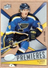 2008-09 Upper Deck Ice #143 T.J. Oshie RC /499 - St. Louis Blues
