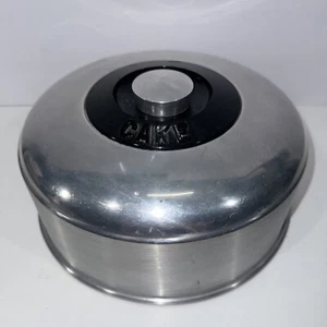 Vintage Kromex Brushed Aluminum Metal Cake Cover Only Mid Century Modern - Picture 1 of 6