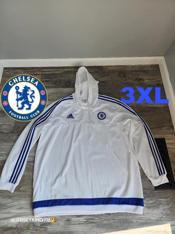 Adidas Chelsea FC Sweatshirt Adult 3XL Hoodie  Soccer  Sweater EPL Cover