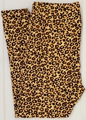 TC2 LuLaRoe Alto y Curvilíneo2 Leggings Marrón Negro Guepardo Leopardo Estampado Animal T29 Foto 1 de 4