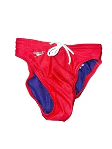 SPEEDO Mujer XXS Núcleo Femenino Sólido Flyback Parte Inferior Rojo/Azul Marino Cordón - Imagen 1 de 10
