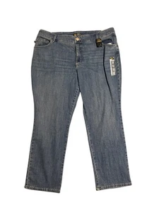 Lee Damen 22W Blau Relaxed Fit Straight Leg High Rise Jeans Denim - Bild 1 von 11