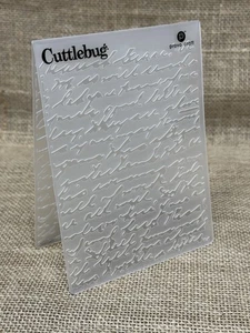 Cuttlebug Emboss Folder - Handwriting, Squiggles - Picture 1 of 3