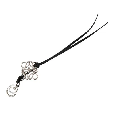 Portachiavi anagramma LOEWE C821232X02 pelle di vitello/ottone donna argento ... - Immagine 1 di 3